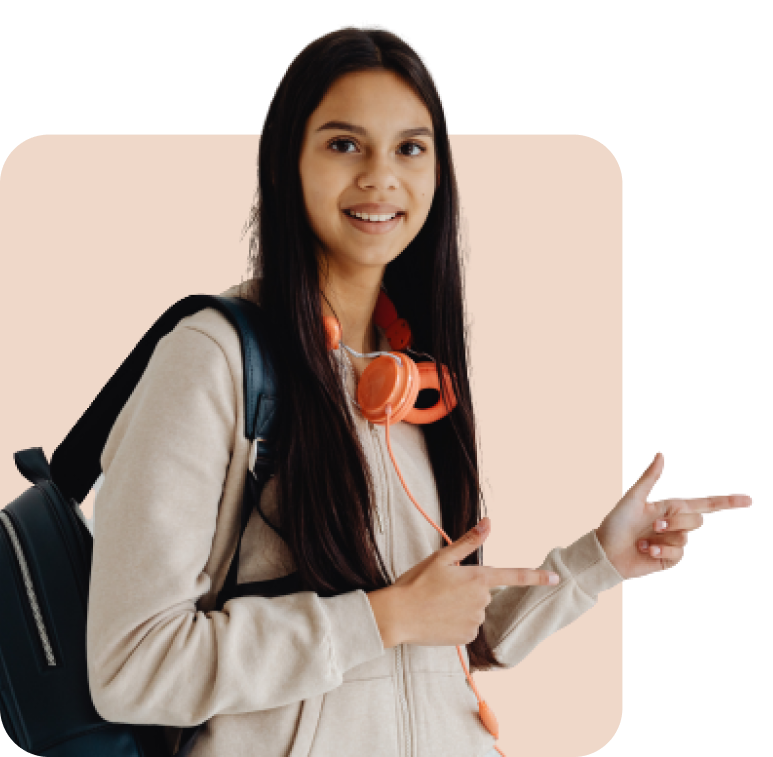Person with Backpack